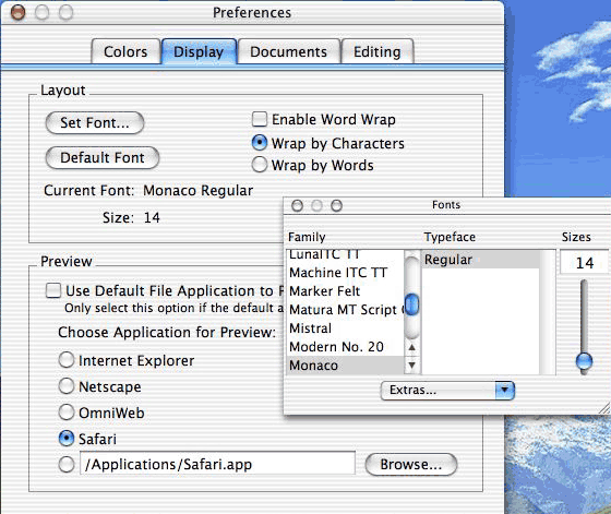 More Preferences